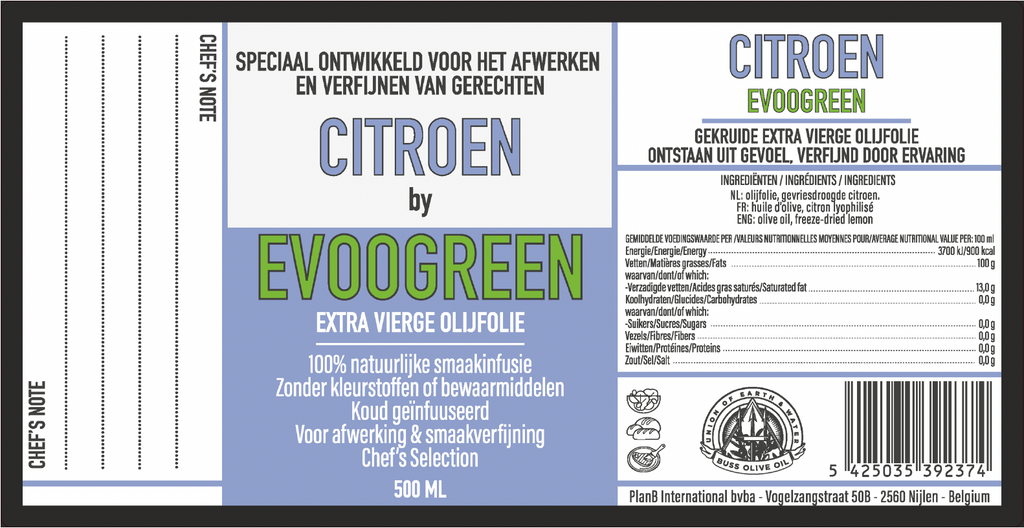 EVOOGREEN PICUAL OLIVE OIL LEMON NEW