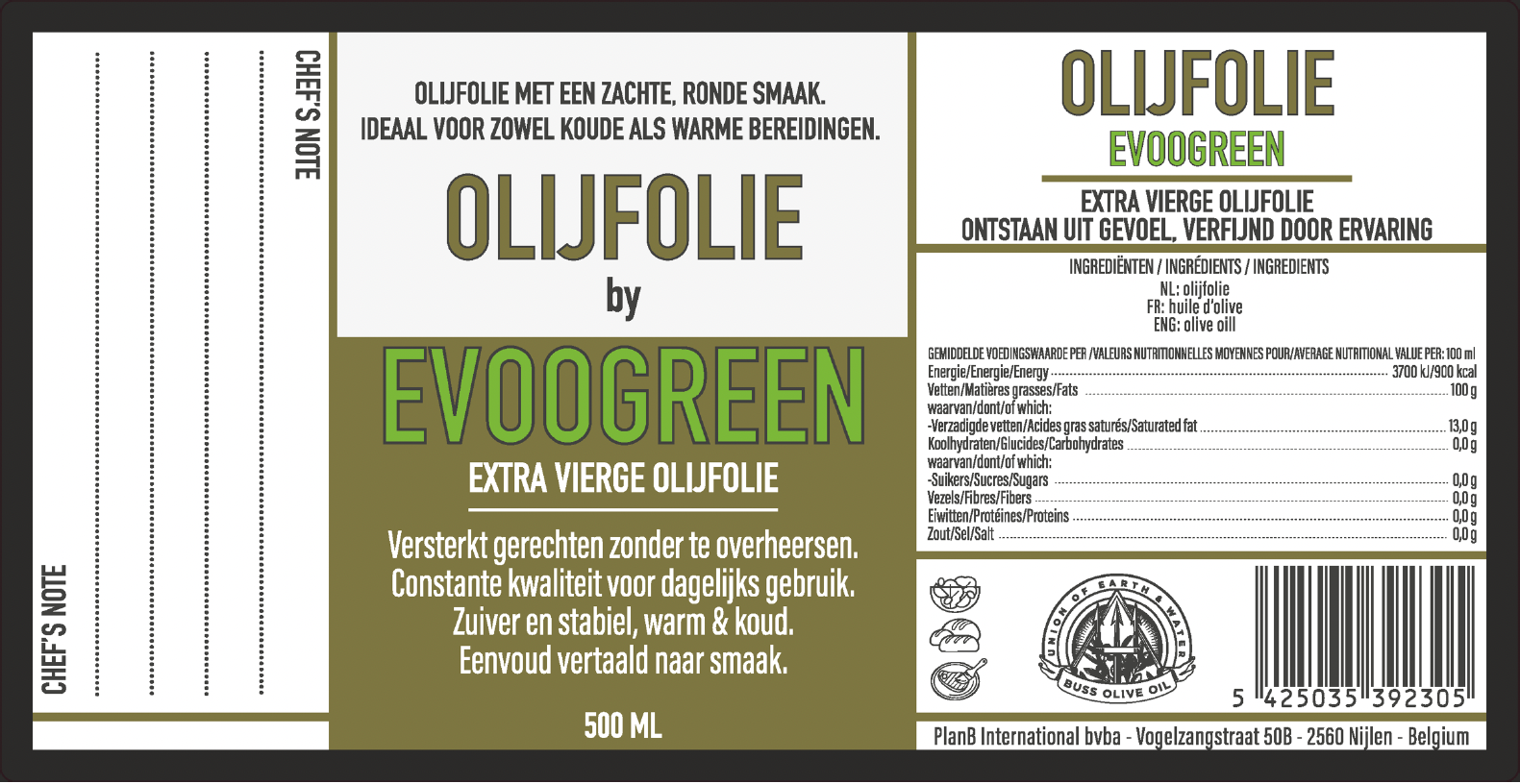 EVOOGREEN PICUAL OLIVE OIL NEW