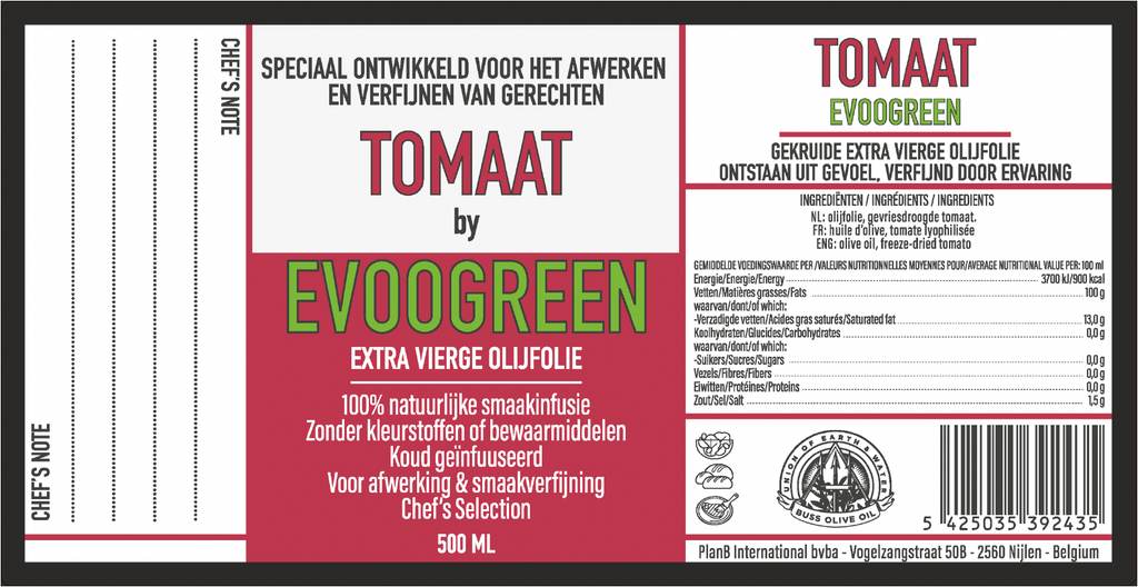 EVOOGREEN PICUAL OLIVE OIL TOMATE NEW